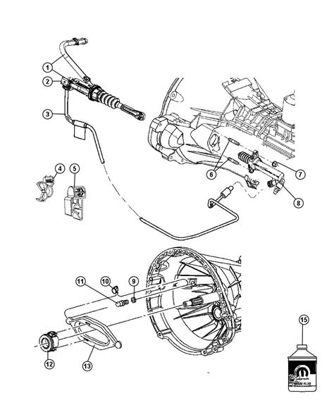 Jeep Wrangler Clip Mounting Hydraulic Clutch Tube Aa