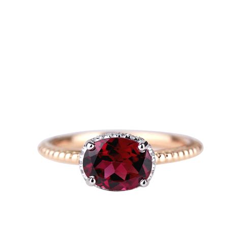 Crown Vintage Grenat Rhodolite Compagnie Des Gemmes