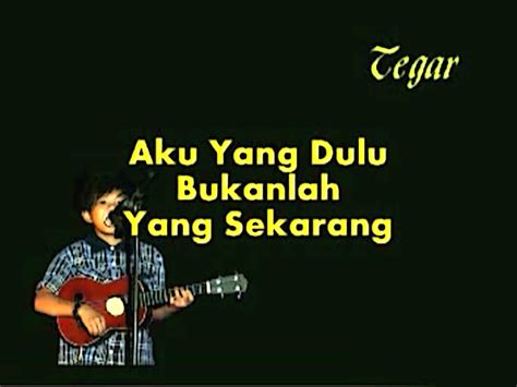 Karaoke Tegar Aku Yang Dulu Bukanlah Yang Sekarang | Set Karaoke Paling Murah