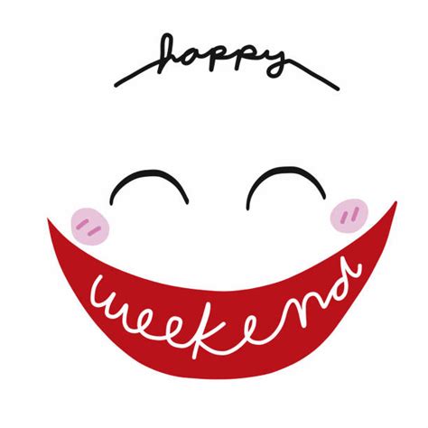 Happy Friday Emoticon Illustrations Royalty Free Vector Graphics