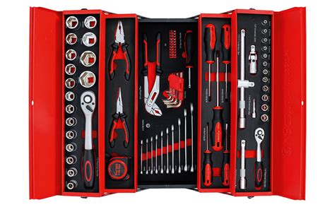 Bgs Diy Caisse Outils M Tallique Avec Assortiment Doutils