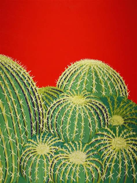 Barrel Cactus Painting Barrel Cactus Fine Art Print Cactus