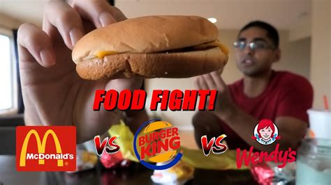 The Best Fast Food Cheeseburger Mcdonalds Vs Burger King Vs Wendy S Youtube