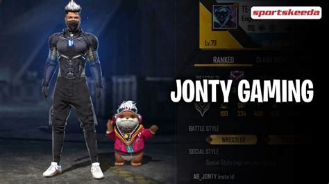 Jonty Gaming S Free Fire Id Stats K D Monthly Earnings And More