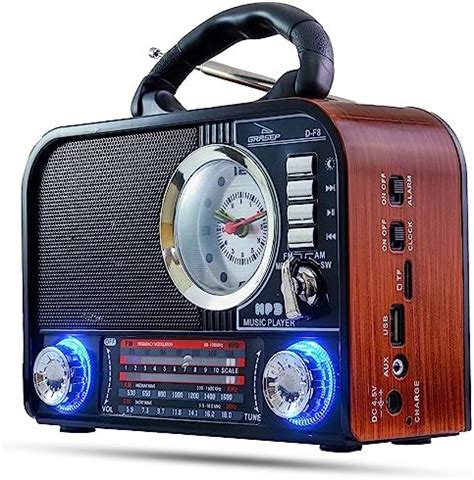 R Dio Retro Vintage Bluetooth Caixa De Som Antiga Am Fm Sw Usb Sd