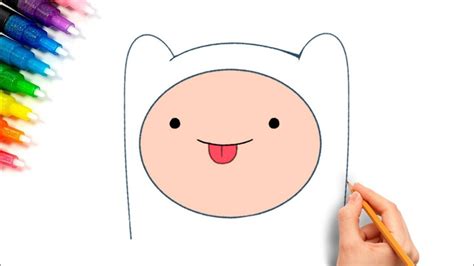 How To Draw Finn S Face Adventure Time Drawings Youtube