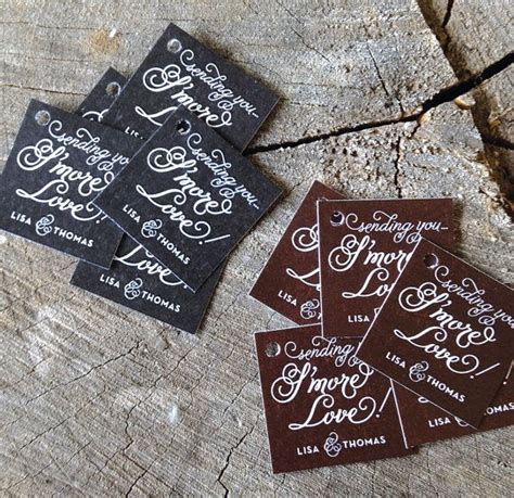 Chalkboard Style S More Wedding Favor Tags Thank You Tags Sending S