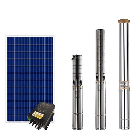 4ssc22 90 Ad220 2500 AC DC Solar Deep Well Submersible Pump With MPPT