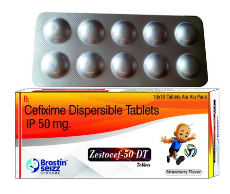 Zestocef Dt Cefixime Mg Dispersible Tablet X For It Is