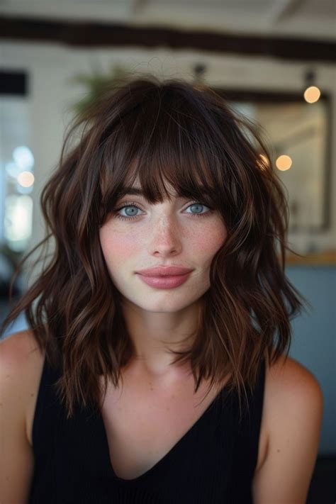 56 Shaggy Lob With Bangs Hairstyle Ideas In 2024 Hairstyles With Bangs Bobbed Hairstyles