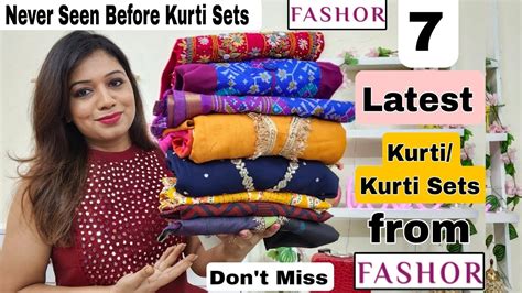 Latest Kurti Kurti Set Haul Starting Rs Fashor Partywear