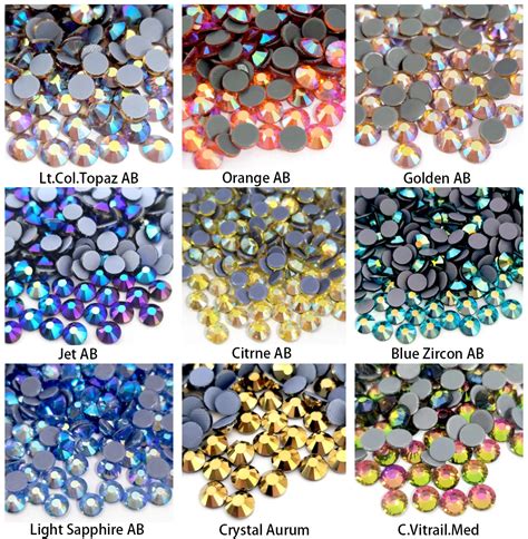 Factory Large Stock A Top Grade Crystal Ab Hotfix Rhinestones Bulk