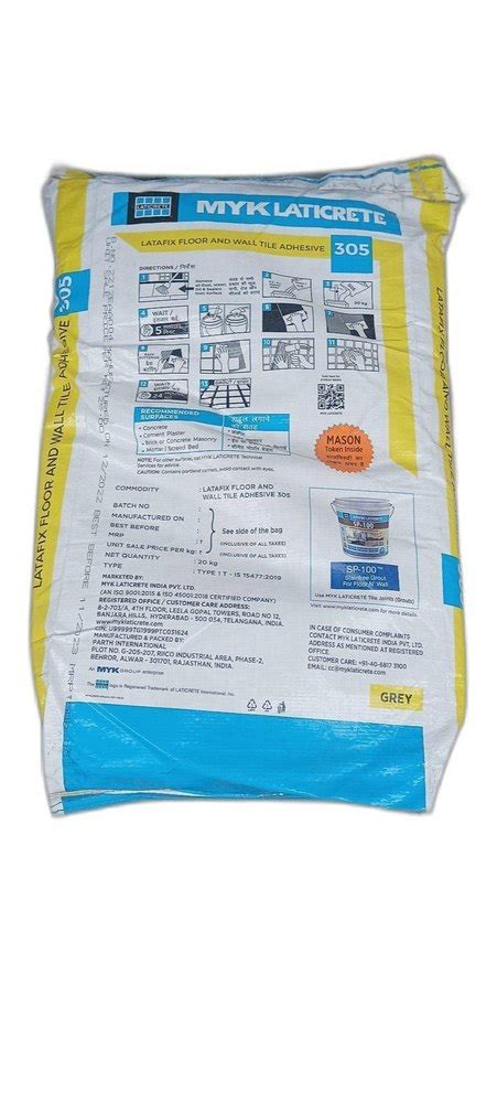 Emerald Myk Laticrete Tiles Adhesive 305 20 Kg Bag At Rs 240 Bag In