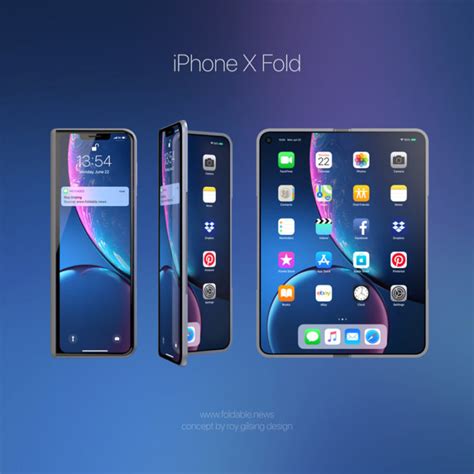 Heres What Apples Foldable Iphone Dubbed Iphone X Fold Unofficially Could Look Like Gizmochina