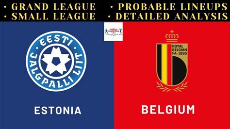 EST Vs BEL DREAM11 Estonia Vs Belgium Dream11 Predictions YouTube