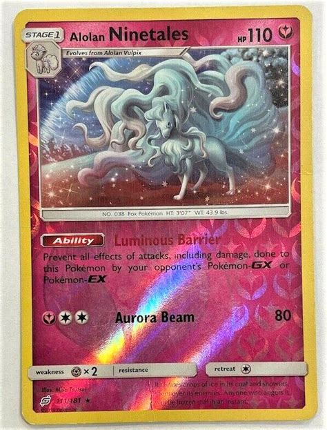 Alolan Ninetales Reverse Holo 111 Prices Pokemon Team Up Pokemon