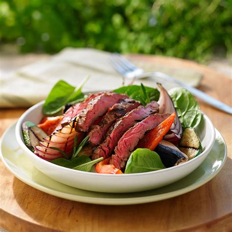 Grilled Flank Steak With Bbq Veggies