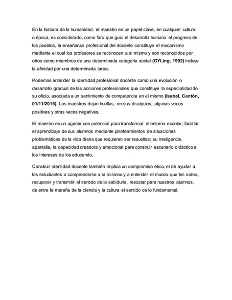 Identidad Del Docente Pdf Descarga Gratuita