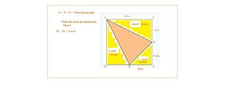 A Figura Mostra Um Quadrado De Lado Cm E Um Tri Ngulo Abc Cujos