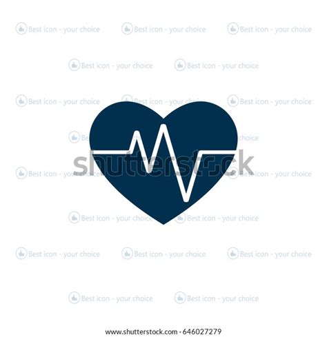 Cardiogram Icon Vector Stock Vector Royalty Free 646027279 Shutterstock