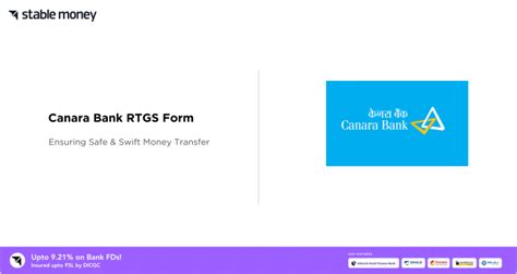 Canara Bank Rtgs Form Rtgs And Neft Charges 2024