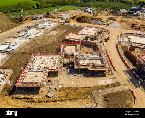 Aerial Views Of Redrow Homes Development The Parsonage Located In