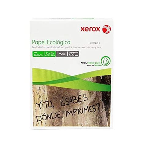 Papel Cortado Xerox Bond EcolÓgico Carta 93 Blancura 5000 Hojas