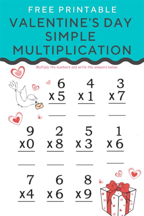 Valentine S Day Multiplication Facts 3 Interactive Worksheet