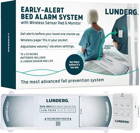 Buy Lunderg Early Alert Bed Alarm System - Wireless Bed Sensor Pad & Pager - Elderly Monitoring ...