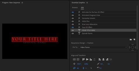 What Is The Essential Graphics Panel In Premiere Pro And How Does It Work