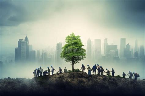 Environmental Cooperation Unity Of Businesspeople And Community