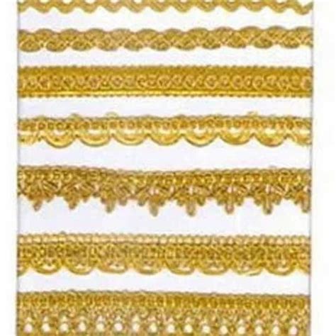 Jhalar lace - Golden Metallic Jhalar Lace Manufacturer from Surat