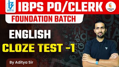 IBPS PO CLERK Classes 2023 English Grammar Cloze Test 1 By