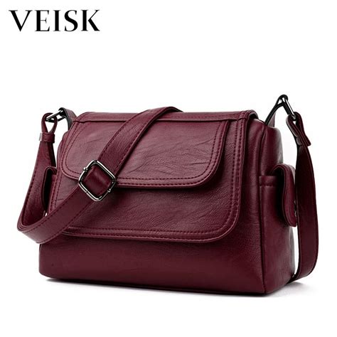 Veisk marca designer de couro genuíno senhoras bolsa do vintage de luxo