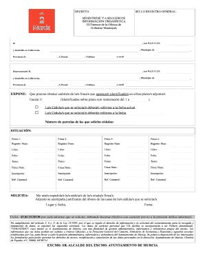 Fillable Online Urbanismo Murcia Decreto Sello Registro General