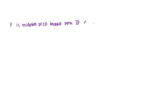 Solved Name Each Midpoint And The Segment It Bisects Figure Can T Copy