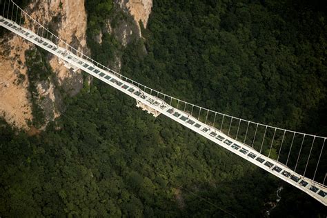 China Opens Longest Glass Bottom Bridge In World Al Arabiya English