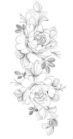 330 Flower line work ideas in 2024 | flower tattoos, flower tattoo ...