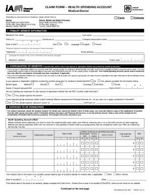 Fillable Online Medical Expenses Claim Forms Canada Life Fax Email