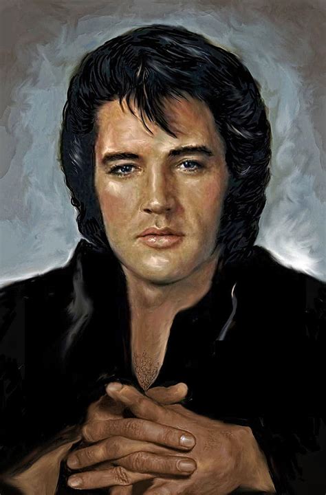 Elvis Presley Painting By Mounir Fine Art America