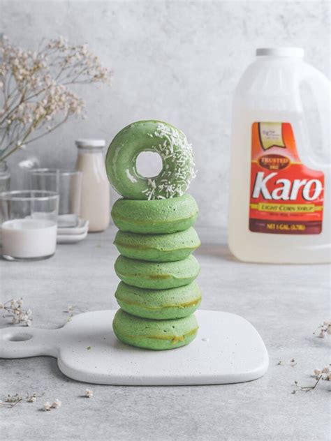 Baked Matcha Donut with White Chocolate Glaze - Worldly Treat