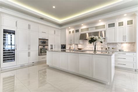 Sleek White Condo Contemporary Kitchen Montreal By Lipari