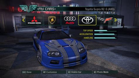 Need For Speed Carbon Toyota Supra RZ S A80 Darius YouTube