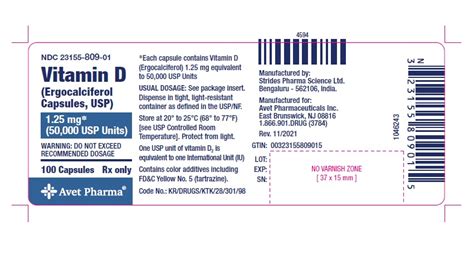 VITAMIN D Ergocalciferol Capsule