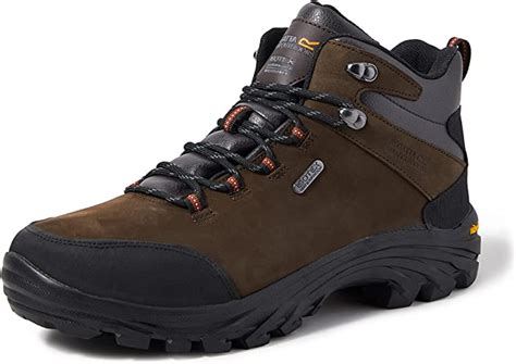 Regatta Men S Burrell Leather High Rise Hiking Boots Amazon Co Uk