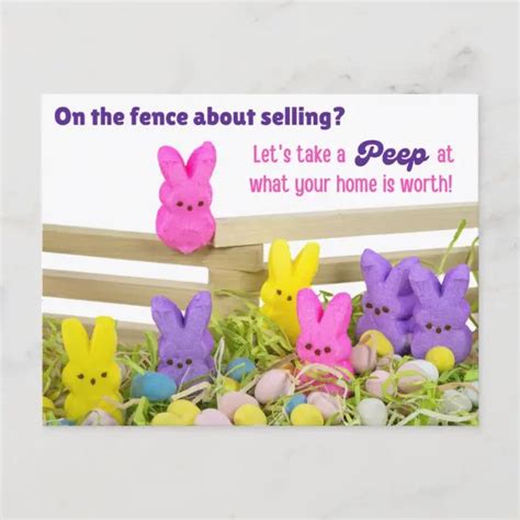 Easter Real Estate Home Sellers Postcard