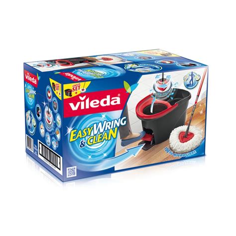 Vileda Easy Wring And Clean Spin Mop Rotating Mop 1 Set Online At Best Price Mops Lulu Qatar