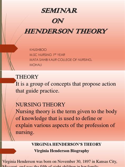 😎 Virginia henderson nursing theory. Henderson Theory of Nursing. 2019 ...