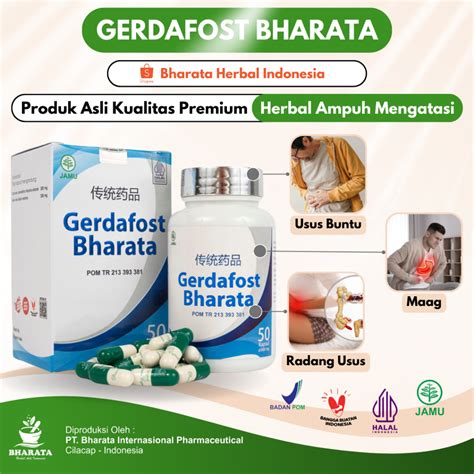 Jual Gerdafost Bharata Obat Gerd Maag Akut Kronis Radang Usus Usus