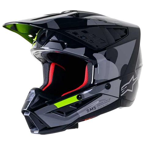 Alpinestars SM5 Rover Camo Grey Motocross Helmet 22 06